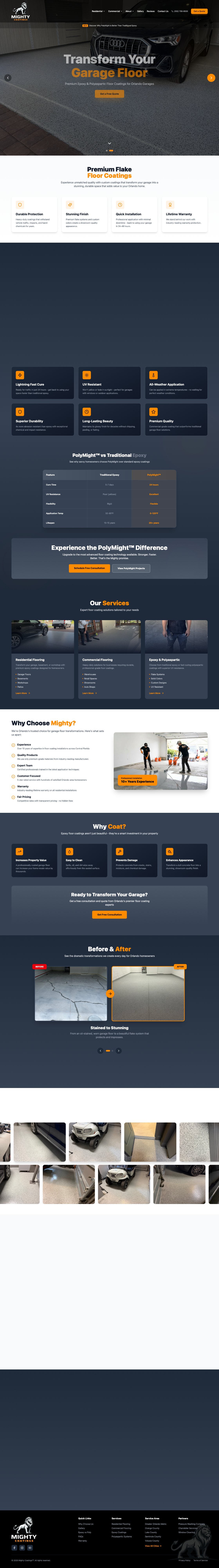 Mighty Coatings website